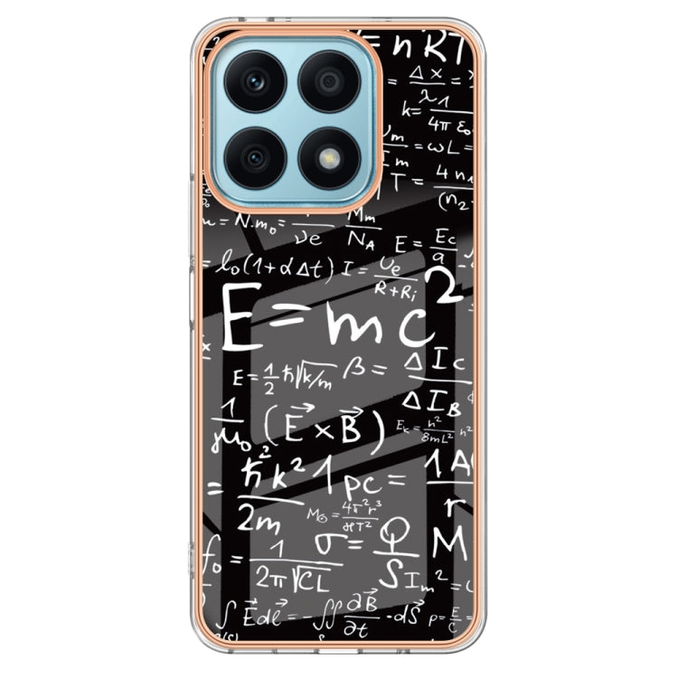 For Honor X8a Electroplating Marble Dual-side IMD Phone Case(Equation) - Honor Cases by PMC TechLife | Online Shopping South Africa | PMC TechLife | Buy Now Pay Later Mobicred