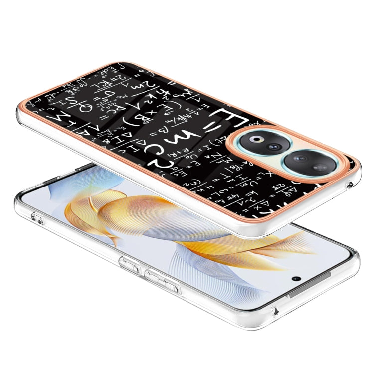 For Honor 90 5G Electroplating Marble Dual-side IMD Phone Case(Equation) - Honor Cases by PMC TechLife | Online Shopping South Africa | PMC TechLife | Buy Now Pay Later Mobicred