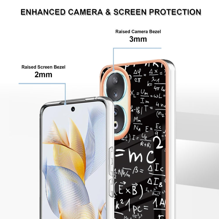 For Honor 90 5G Electroplating Marble Dual-side IMD Phone Case(Equation) - Honor Cases by PMC TechLife | Online Shopping South Africa | PMC TechLife | Buy Now Pay Later Mobicred