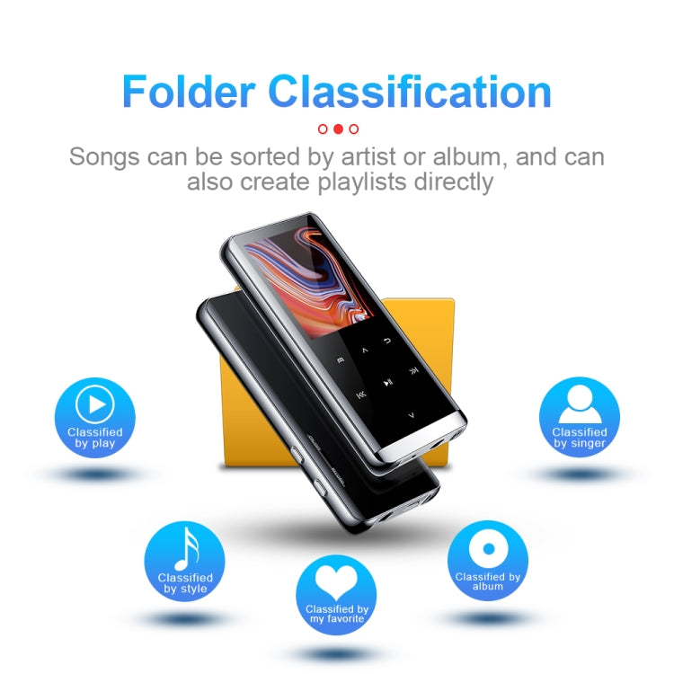 JNN M13 1.8 Inch LCD Screen Touch HiFi MP3 Player, Memory:64GB(Without Bluetooth)