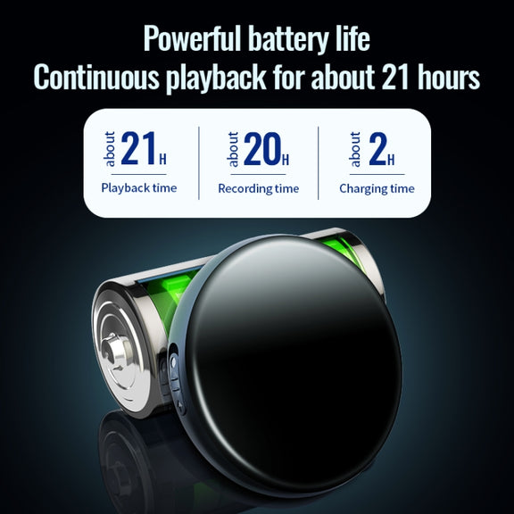 JNN M29 Portable Noise Reduction Smart Voice Control Magnetic Recorder, Memory:8GB