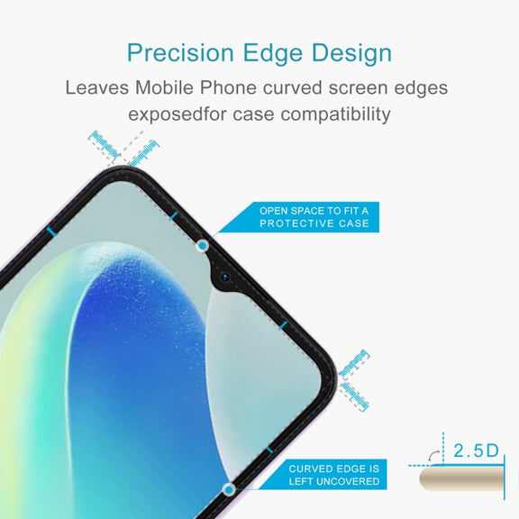 For Blackview Oscal Flat 1C 10pcs 0.26mm 9H 2.5D Tempered Glass Film