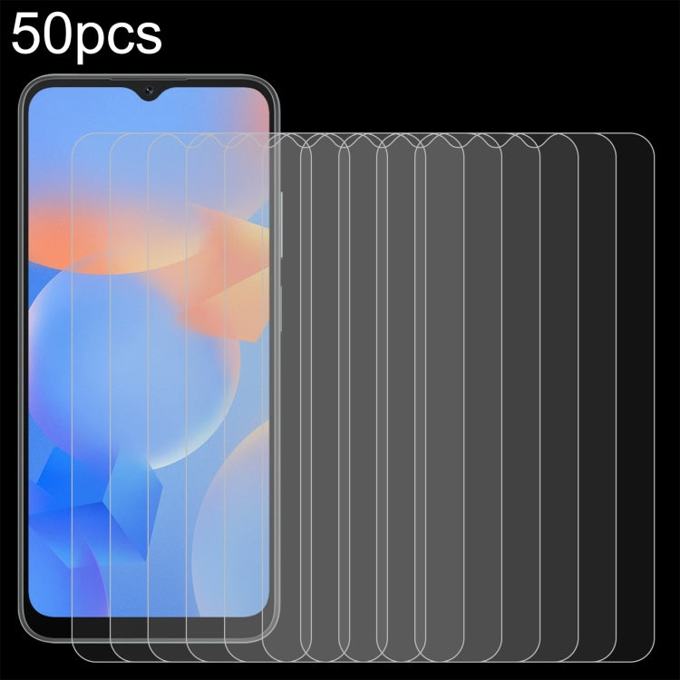 For Blackview A52 Pro 50pcs 0.26mm 9H 2.5D Tempered Glass Film - For Blackview by PMC TechLife | Online Shopping South Africa | PMC TechLife