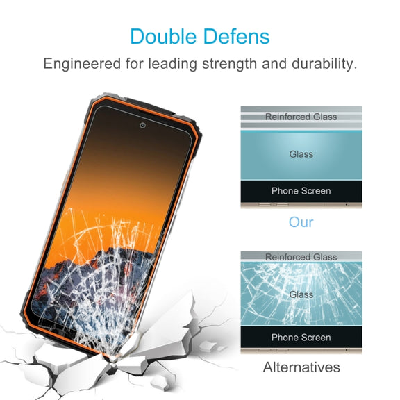 For Blackview BV8100 50pcs 0.26mm 9H 2.5D Tempered Glass Film