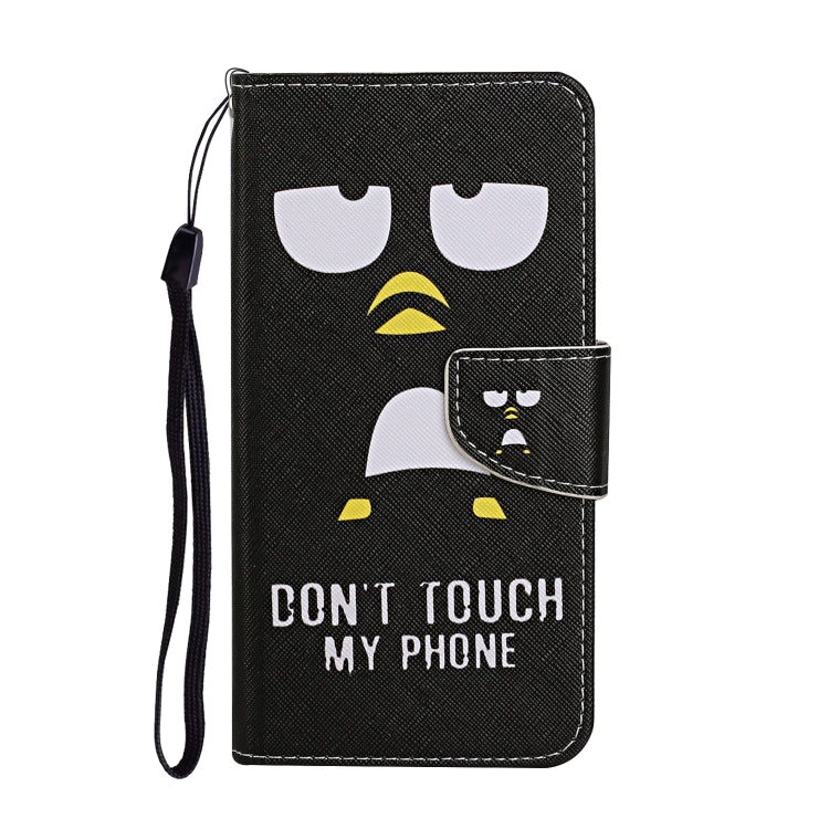 For iPhone 16 Pro 3D Colored Drawing Flip Leather Phone Case(Penguins)