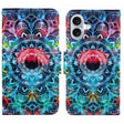 For iPhone 16 3D Colored Drawing Flip Leather Phone Case(Mandala) - iPhone 16 Cases by PMC TechLife | Online Shopping South Africa | PMC TechLife | Buy Now Pay Later Mobicred