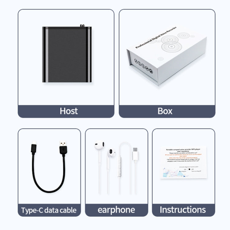 JNN Q8 Portable HD Noise Reduction Smart Voice Recorder, Memory:32GB
