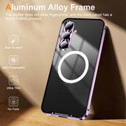 For Samsung Galaxy S24 FE 5G MagSafe Magnetic Frosted Metal Phone Case(Purple)