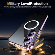 For Samsung Galaxy S24 FE 5G MagSafe Magnetic Frosted Metal Phone Case(Purple)