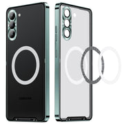 For Samsung Galaxy S25+ 5G MagSafe Magnetic Frosted Metal Phone Case(Green)