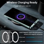 For Samsung Galaxy S25+ 5G MagSafe Magnetic Frosted Metal Phone Case(Green)