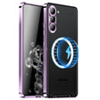 For Samsung Galaxy S25+ 5G MagSafe Magnetic Frosted Metal Phone Case(Purple) - Galaxy S25+ 5G Cases by PMC Jewellery | Online Shopping South Africa | PMC Jewellery | Buy Now Pay Later Mobicred