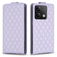 For Xiaomi Redmi Note 13 4G Global Diamond Lattice Vertical Flip Leather Phone Case(Purple) - Note 13 Cases by PMC TechLife | Online Shopping South Africa | PMC TechLife | Buy Now Pay Later Mobicred