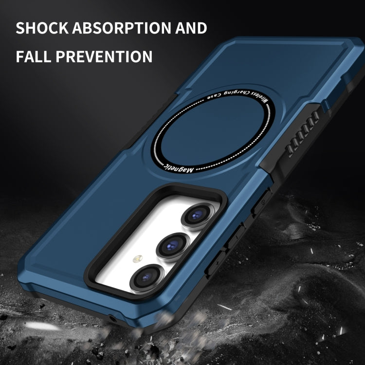 For Samsung Galaxy S23 FE MagSafe Shockproof Armor Phone Case(Dark Blue) - Galaxy S23 5G Cases by PMC TechLife | Online Shopping South Africa | PMC TechLife