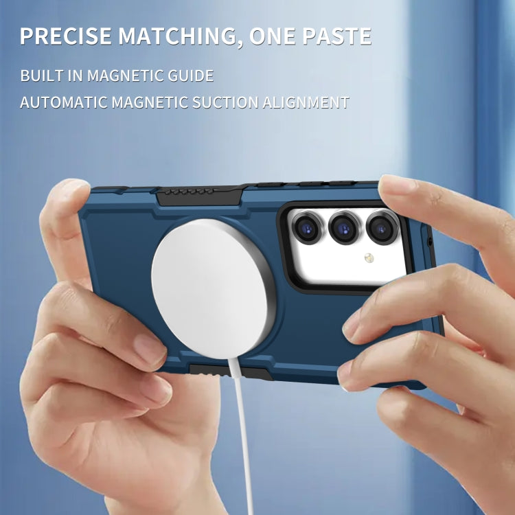 For Samsung Galaxy S23 FE MagSafe Shockproof Armor Phone Case(Dark Blue) - Galaxy S23 5G Cases by PMC TechLife | Online Shopping South Africa | PMC TechLife