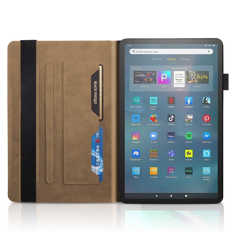 For Amazon Fire Max 11 Life Tree Series Horizontal Flip Leather Tablet Case(Brown) - Amazon by PMC TechLife | Online Shopping South Africa | PMC TechLife | Buy Now Pay Later Mobicred