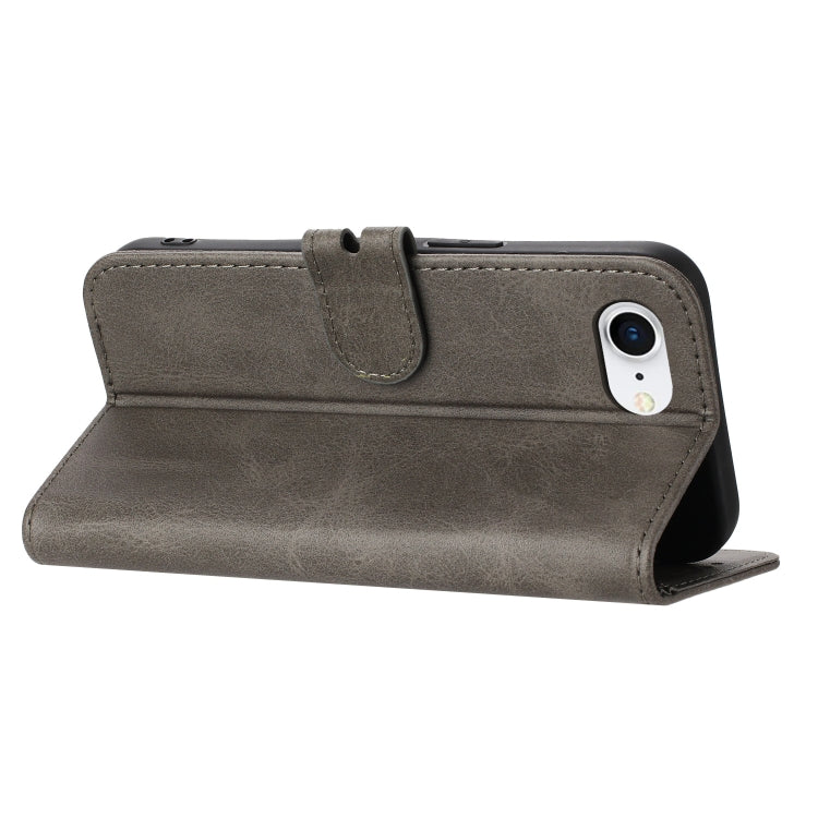 For iPhone 16e Embossed Happy Cat Pattern Flip Leather Phone Case(Grey) - iPhone 16e Cases by PMC TechLife | Online Shopping South Africa | PMC TechLife | Buy Now Pay Later Mobicred