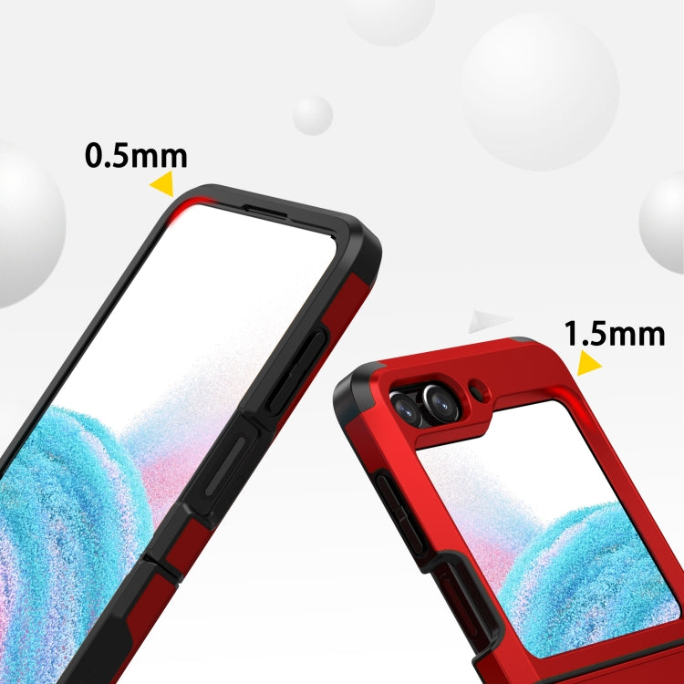 For Samsung Galaxy Z Flip5 SGP Armor 2 in 1 Color Contrast TPU Hybrid PC Phone Case(Red) - Galaxy Z Flip5 Cases by PMC TechLife | Online Shopping South Africa | PMC TechLife | Buy Now Pay Later Mobicred