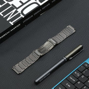 For Huawei Watch 4 Pro/GT3/GT2 Porsche Ver 22mm Three Strains HW Buckle Titanium Steel Watch Band(Grey)