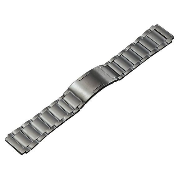 For Huawei Watch 4 Pro/GT3/GT2 Porsche Ver 22mm Three Strains HW Buckle Titanium Steel Watch Band(Grey)