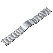 For Huawei Watch 4 Pro/GT3/GT2 Porsche Ver 22mm Three Strains HW Buckle Titanium Steel Watch Band(Silver)