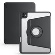 For iPad Pro 11 2024 Acrylic 360 Rotation Detachable Leather Tablet Case(Black) - iPad Pro 11 2024 Cases by PMC TechLife | Online Shopping South Africa | PMC TechLife | Buy Now Pay Later Mobicred