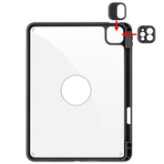For iPad Pro 11 2024 Acrylic 360 Rotation Detachable Leather Tablet Case(Black)