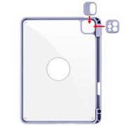 For iPad Pro 11 2024 Acrylic 360 Rotation Detachable Leather Tablet Case(Lavender Purple)