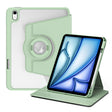 For iPad Air 13 2024 Acrylic 360 Rotation Detachable Leather Tablet Case(Green) - iPad Air 13 2024 Cases by PMC TechLife | Online Shopping South Africa | PMC TechLife | Buy Now Pay Later Mobicred