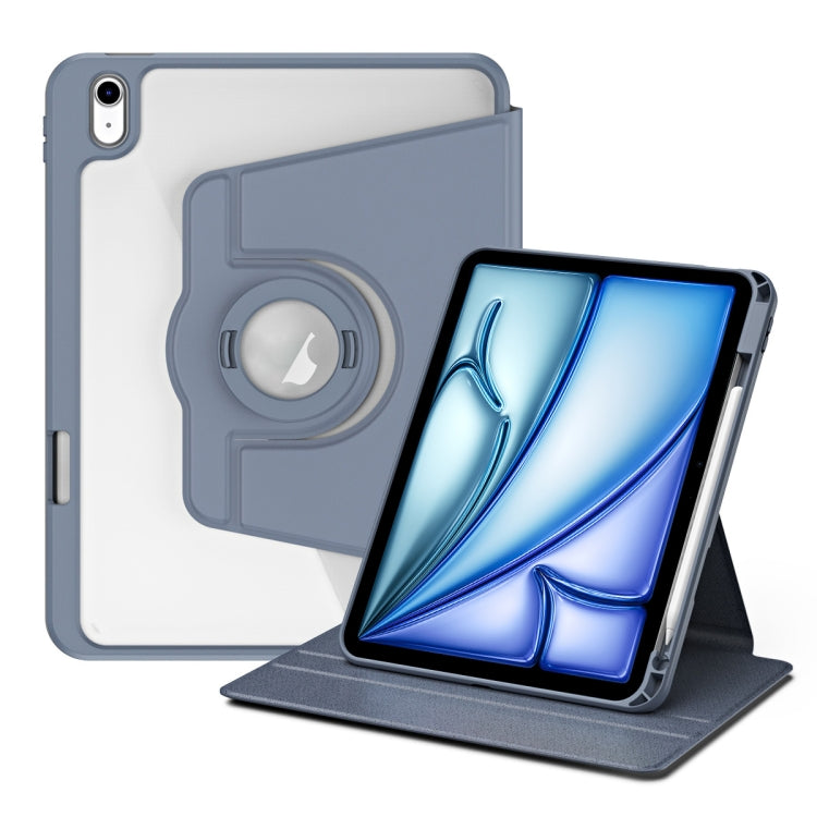 For iPad Air 13 2025 / 2024 Acrylic 360 Rotation Detachable Leather Tablet Case(Lavender Purple) - iPad Air 13 2025 / 2024 Cases by PMC TechLife | Online Shopping South Africa | PMC TechLife | Buy Now Pay Later Mobicred