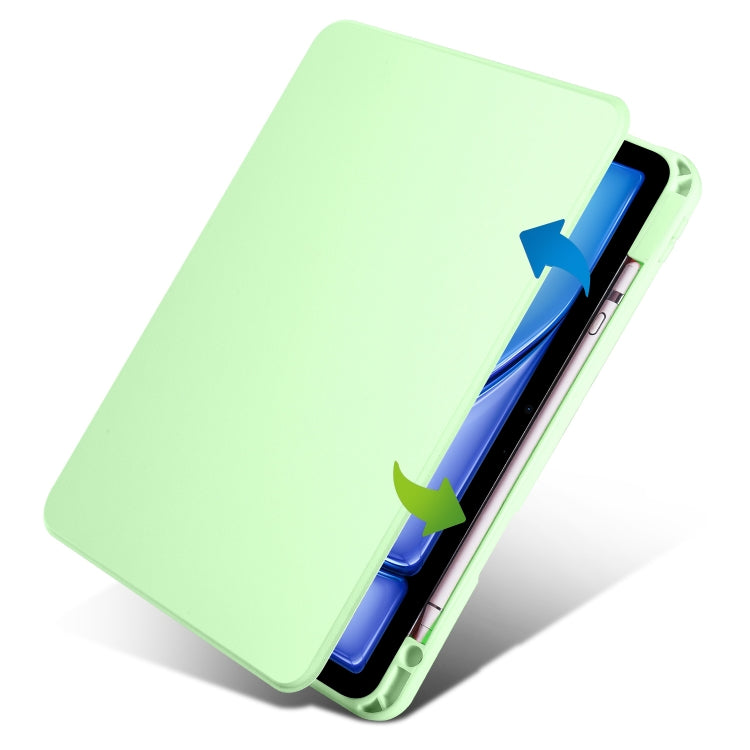 For iPad Air 11 2024 Acrylic 360 Rotation Detachable Leather Tablet Case(Green) - iPad Air 11 2024 Cases by PMC TechLife | Online Shopping South Africa | PMC TechLife | Buy Now Pay Later Mobicred