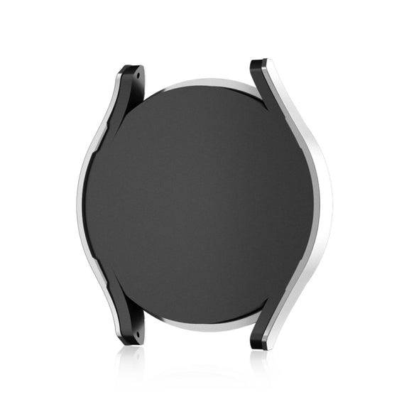 For Samsung Galaxy Watch 6 40mm Diamond Hollow PC Watch Protective Case(Silver)