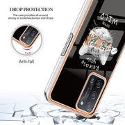 For OPPO A55 5G / A53s 5G / A54 4G Electroplating Marble Dual-side IMD Phone Case(Natural Growth)