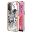 For OPPO A74 / A93 5G / A54 5G / A93s 5G Electroplating Marble Dual-side IMD Phone Case(Totem Elephant) - free shipping - PMC TechLife - Order now!