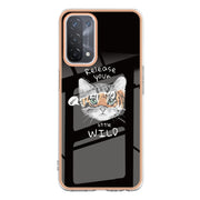 For OPPO A74 / A93 5G / A54 5G / A93s 5G Electroplating Marble Dual-side IMD Phone Case(Natural Growth)