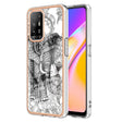 For OPPO A94 5G / A95 5G Electroplating Marble Dual-side IMD Phone Case(Totem Elephant) - OPPO Cases by PMC TechLife | Online Shopping South Africa | PMC TechLife | Buy Now Pay Later Mobicred