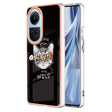 For OPPO Reno10 5G Global Electroplating Marble Dual-side IMD Phone Case(Natural Growth) - OPPO Cases by PMC TechLife | Online Shopping South Africa | PMC TechLife | Buy Now Pay Later Mobicred