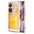 For OPPO Reno10 Pro 5G Global Electroplating Marble Dual-side IMD Phone Case(Draft Beer) - OPPO Cases by PMC TechLife | Online Shopping South Africa | PMC TechLife | Buy Now Pay Later Mobicred
