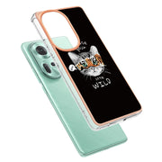 For OPPO Reno11 5G Global Electroplating Marble Dual-side IMD Phone Case(Natural Growth)