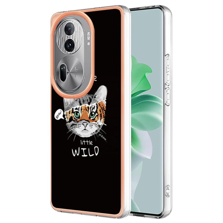 For OPPO Reno11 Pro 5G Global Electroplating Marble Dual-side IMD Phone Case(Natural Growth) - Reno11 Pro Cases by PMC TechLife | Online Shopping South Africa | PMC TechLife | Buy Now Pay Later Mobicred