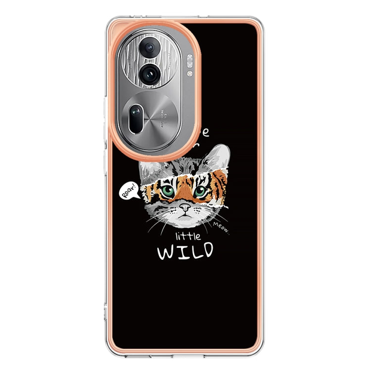 For OPPO Reno11 Pro 5G Global Electroplating Marble Dual-side IMD Phone Case(Natural Growth) - Reno11 Pro Cases by PMC TechLife | Online Shopping South Africa | PMC TechLife | Buy Now Pay Later Mobicred