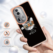 For OPPO Reno11 Pro 5G Global Electroplating Marble Dual-side IMD Phone Case(Natural Growth)