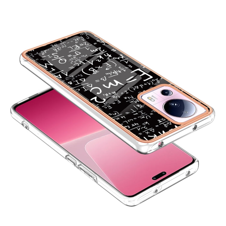 For Xiaomi 13 Lite 5G Electroplating Marble Dual-side IMD Phone Case(Equation) - 13 Lite Cases by PMC TechLife | Online Shopping South Africa | PMC TechLife | Buy Now Pay Later Mobicred