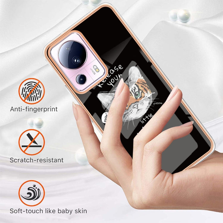For Xiaomi 13 Lite 5G Electroplating Marble Dual-side IMD Phone Case(Natural Growth) - 13 Lite Cases by PMC TechLife | Online Shopping South Africa | PMC TechLife | Buy Now Pay Later Mobicred