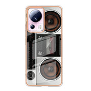 For Xiaomi 13 Lite 5G Electroplating Marble Dual-side IMD Phone Case(Retro Radio)