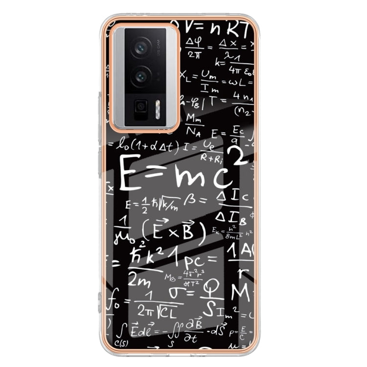 For Xiaomi Poco F5 Pro 5G / Redmi K60 Electroplating Marble Dual-side IMD Phone Case(Equation) - Xiaomi Cases by PMC TechLife | Online Shopping South Africa | PMC TechLife | Buy Now Pay Later Mobicred