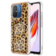 For Xiaomi Redmi 12C / 11A 4G Electroplating Marble Dual-side IMD Phone Case(Leopard Print) - Xiaomi Cases by PMC TechLife | Online Shopping South Africa | PMC TechLife | Buy Now Pay Later Mobicred