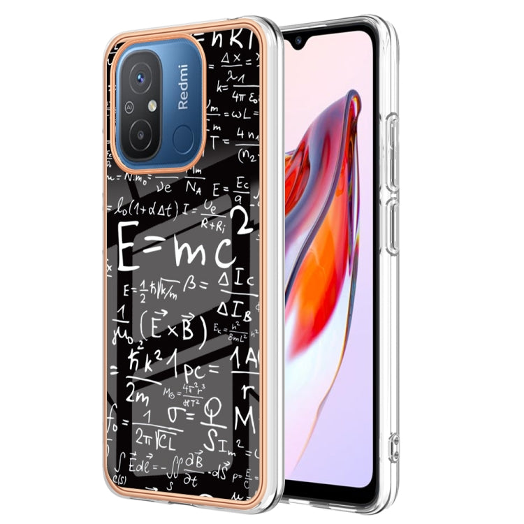 For Xiaomi Redmi 12C / 11A 4G Electroplating Marble Dual-side IMD Phone Case(Equation) - Xiaomi Cases by PMC TechLife | Online Shopping South Africa | PMC TechLife | Buy Now Pay Later Mobicred