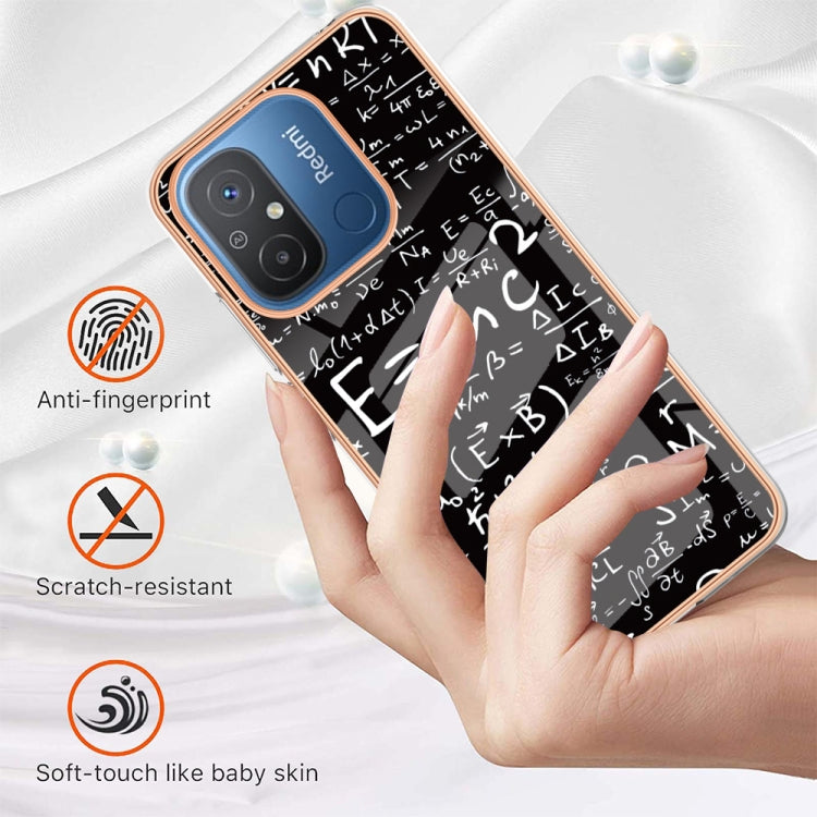 For Xiaomi Redmi 12C / 11A 4G Electroplating Marble Dual-side IMD Phone Case(Equation) - Xiaomi Cases by PMC TechLife | Online Shopping South Africa | PMC TechLife | Buy Now Pay Later Mobicred