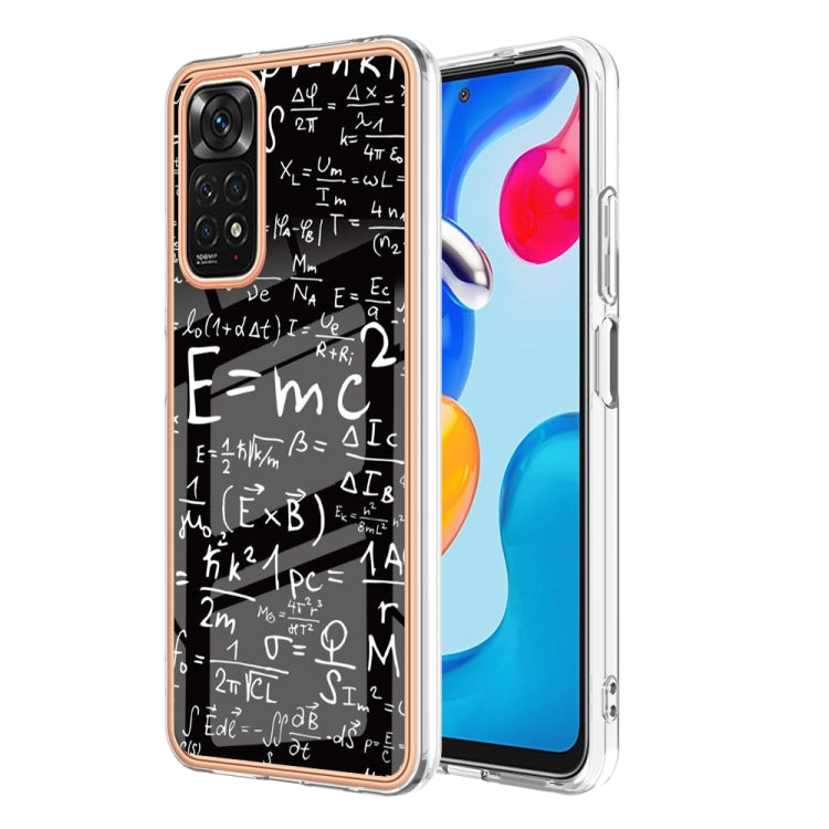For Xiaomi Redmi Note 11s / Note 11 4G Electroplating Marble Dual-side IMD Phone Case(Equation) - Xiaomi Cases by PMC TechLife | Online Shopping South Africa | PMC TechLife | Buy Now Pay Later Mobicred